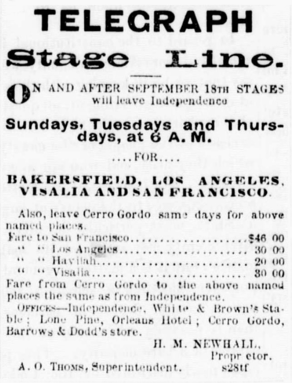 telegraph stage line